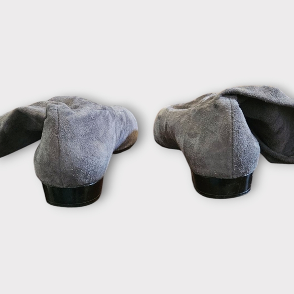 Robert Clergerie Mepe Gray Over The Knee Stretch Boots - Picture 5 of 8